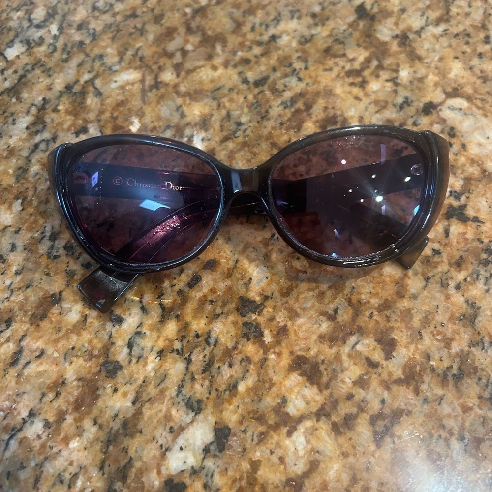 Dior Brown Tortoise Prescription Sunglasses